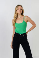 2 Straps Knit Bodysuit (Black or Green)