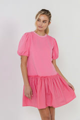 Mixed Media Pink Dress