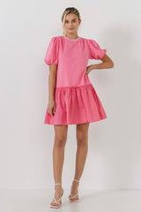 Mixed Media Pink Dress