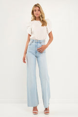 Shirring Detail Top
