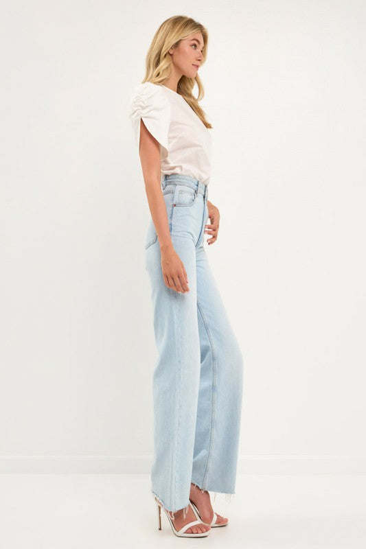 Shirring Detail Top