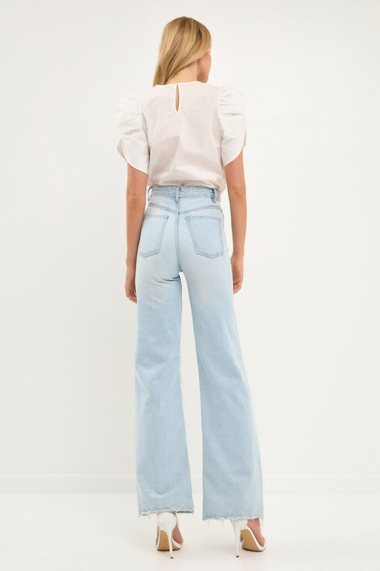 Shirring Detail Top