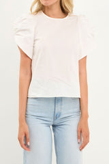 Shirring Detail Top