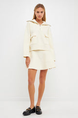 High Waisted A-Line Skirt