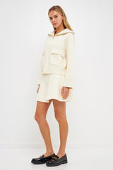 High Waisted A-Line Skirt