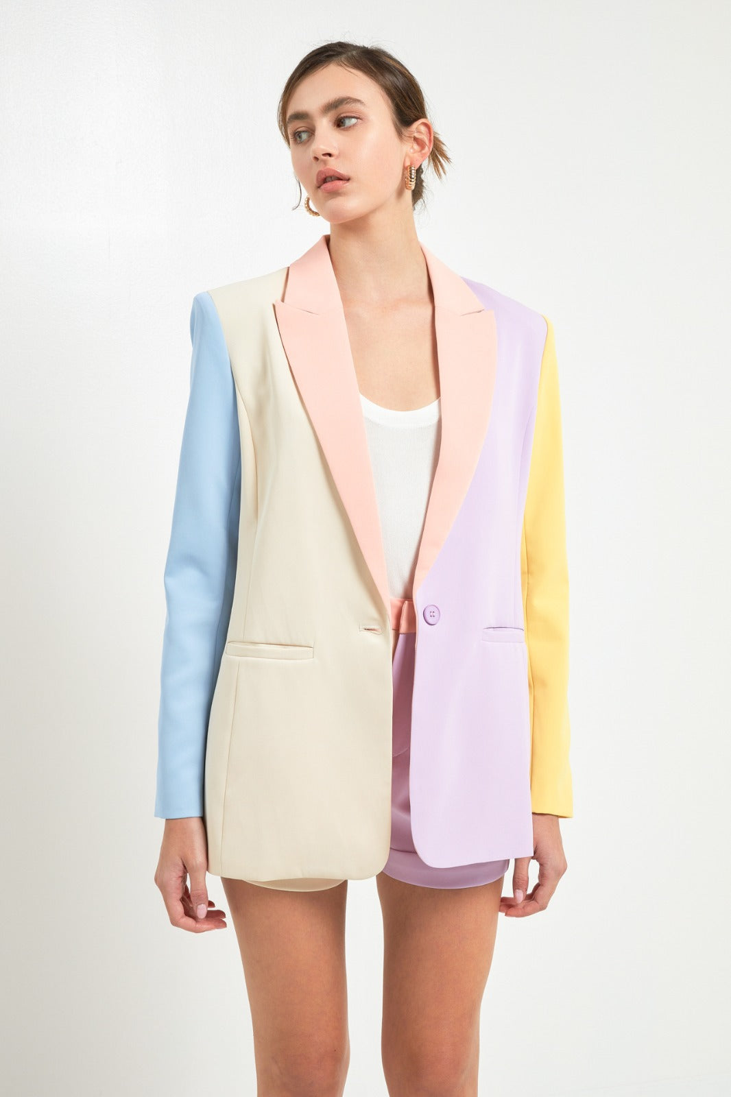 Multi Color Block Blazer – v o g l i o