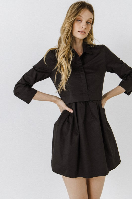 Black Shirt Dress