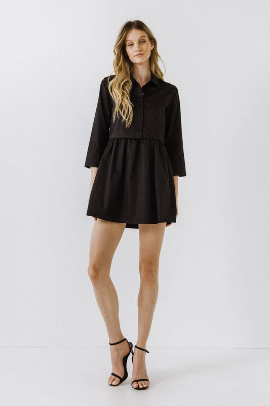 Black Shirt Dress