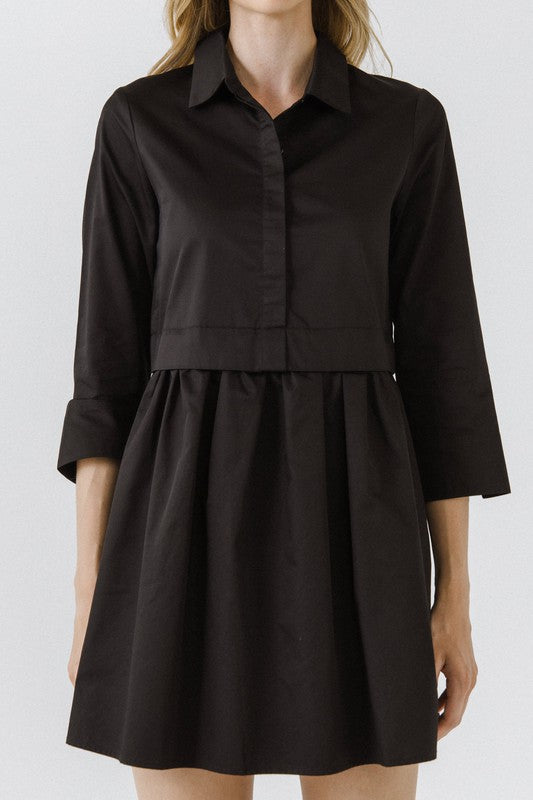 Black Shirt Dress