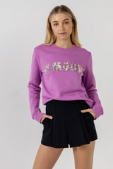 Plum Beads Sweatshirt