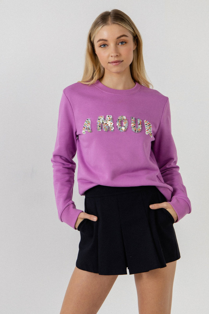 Plum Beads Sweatshirt