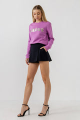 Plum Beads Sweatshirt