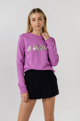 Plum Beads Sweatshirt