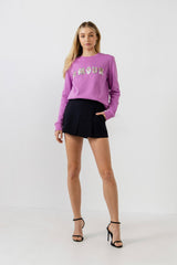Plum Beads Sweatshirt