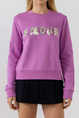 Plum Beads Sweatshirt