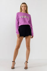 Plum Beads Sweatshirt