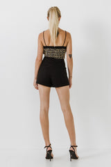 Button Detail Shorts