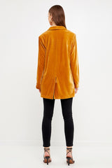 Velvet Yellow Blazer