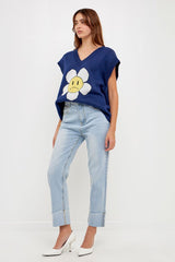 Turn Over Hem Jeans