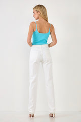 Sweetheart Neckline Bodysuit (Aqua or Pink)