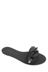 Stylish Jelly Sandal (Black and Purple)