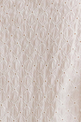 Monochromatic Eyelet Peasant Top