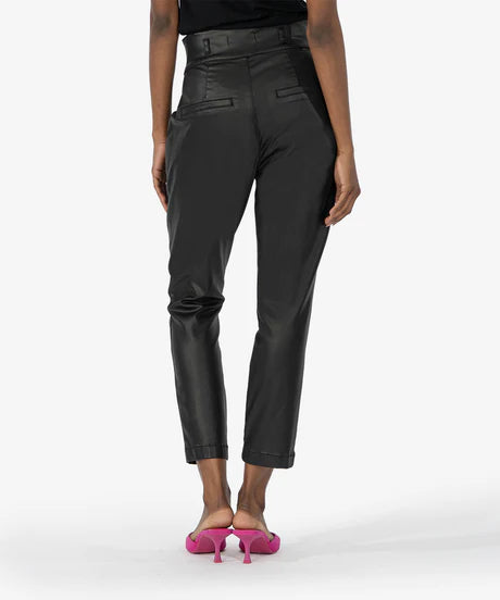 Lessie Coated High Waist Pleated Pant
