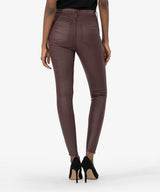 Bordeaux Mia Coated High Rise Skinny