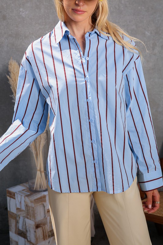 Double Color Stripe Shirt