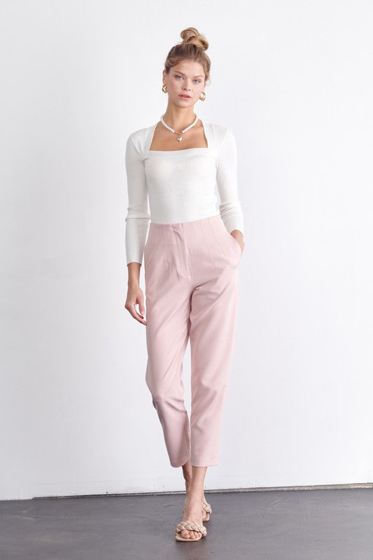 Double Darted Straight Leg Trouser