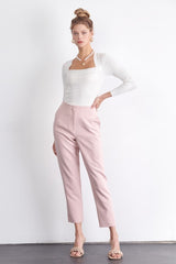 Double Darted Straight Leg Trouser