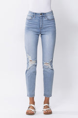Medium Light High Rise Skinny Jean
