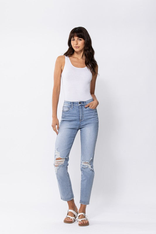 Medium Light High Rise Skinny Jean