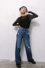 90's Wide Woven Jean
