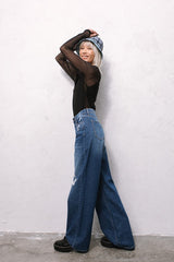 90's Wide Woven Jean
