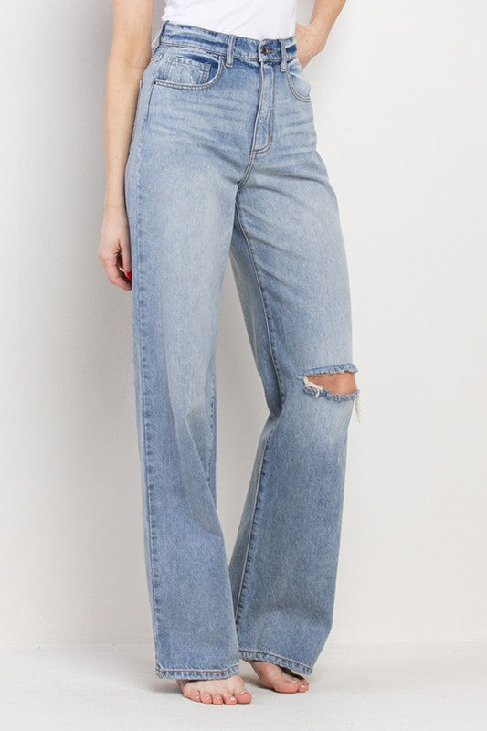 Medium Light Wide Denim