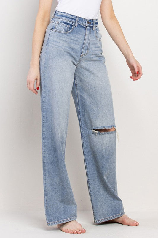 Medium Light Wide Denim