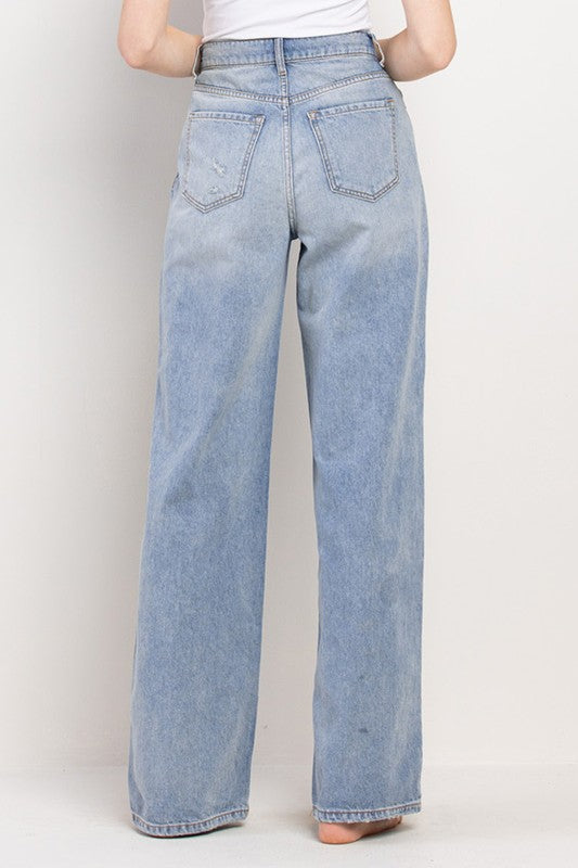 Medium Light Wide Denim