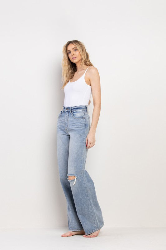 Medium Light Wide Denim