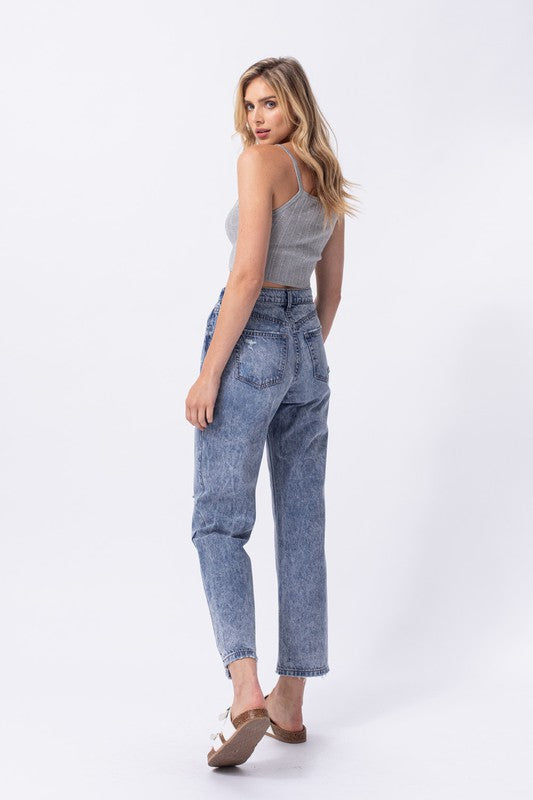 Medium Acid Straight Denim
