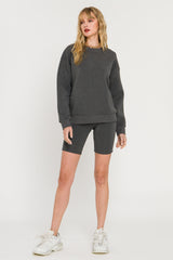 Charcoal Biker Shorts