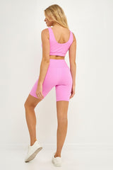 Biker Shorts (Coral, Pink, or Navy)