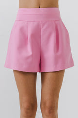 Waist Band Shorts (Pink or Lilac)