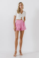 Waist Band Shorts (Pink or Lilac)