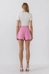 Waist Band Shorts (Pink or Lilac)