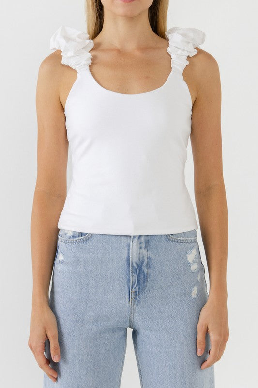 Puffly Sleeveless Top