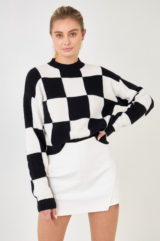 Checkerboard Sweater (3 Color Ways)
