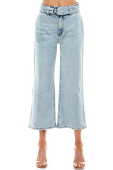 Wide Leg Belted Jean