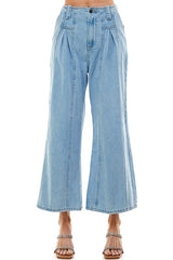 Cropped Wide Leg Jean