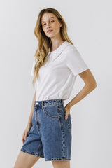 Oversized Collar T-Shirt